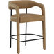 Mavia 35.5 inch Ludlow Sesame Leather Counter Stool